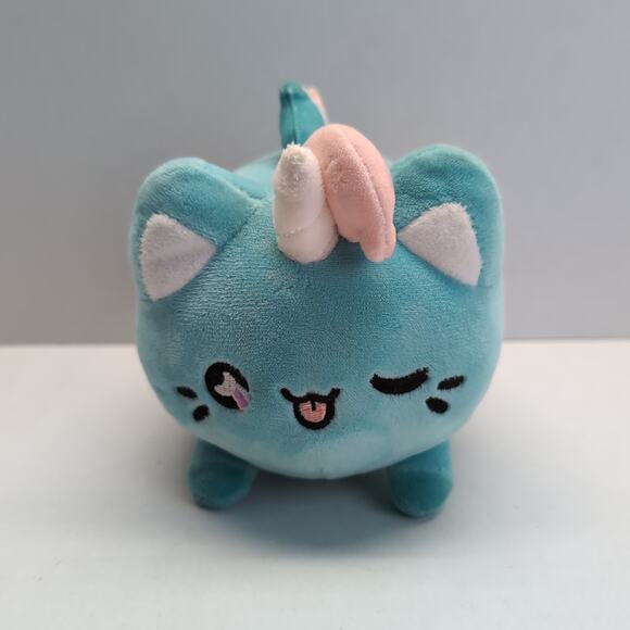 Aurora World Tasty Peach Moon Blossom Meowchi Unicorn Plush Stuffed Toy 7 inch - Picture 1 of 10